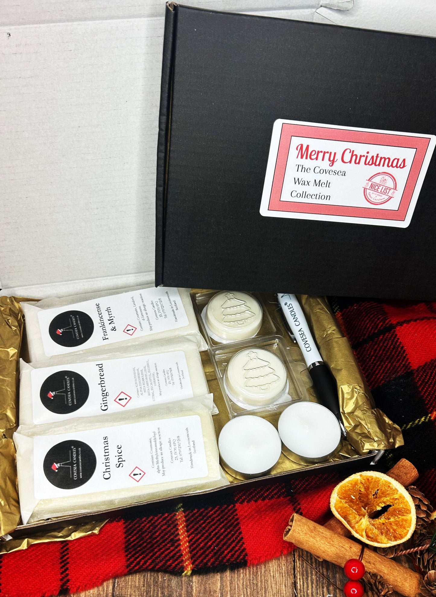 The Covesea Christmas Wax Melt Collection