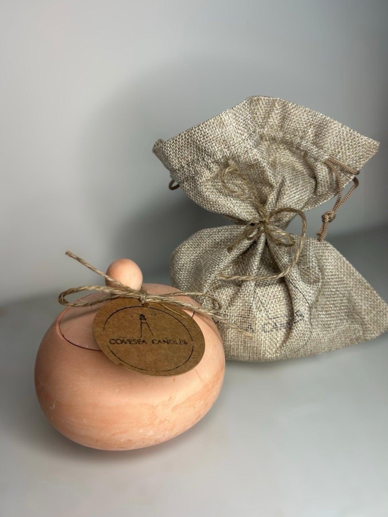Terracotta Chubby Pot Candle