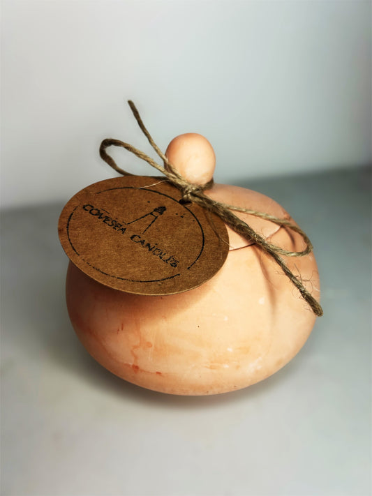 Terracotta Chubby Pot Candle