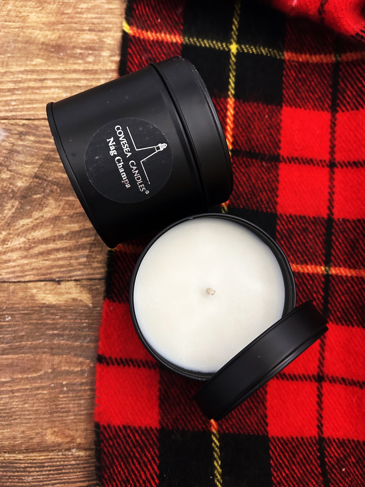Nag Champa Luxury Black Tin Candle
