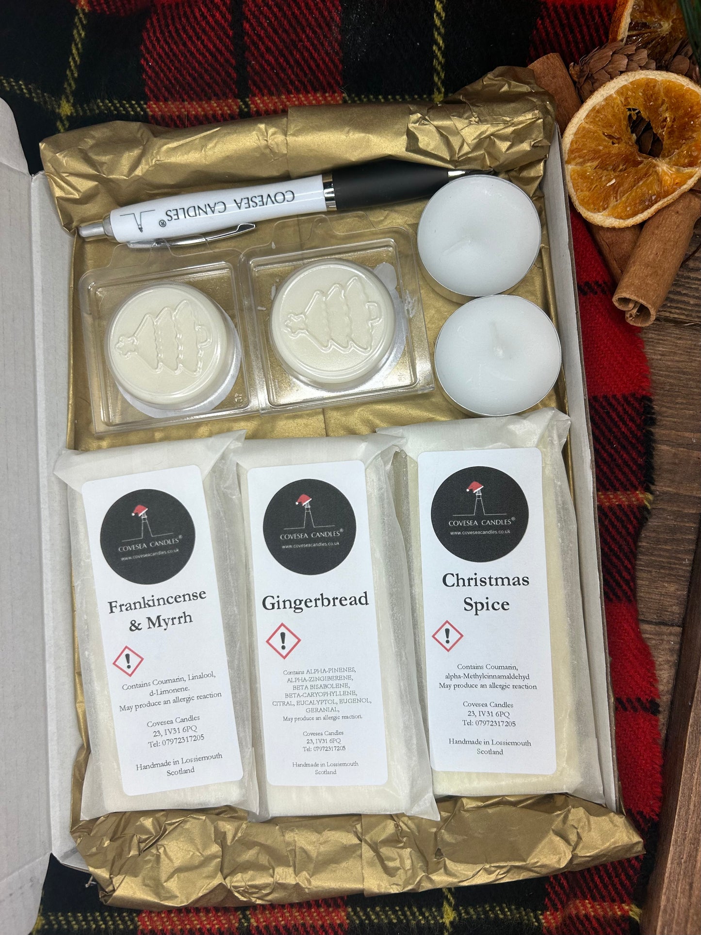 The Covesea Christmas Wax Melt Collection