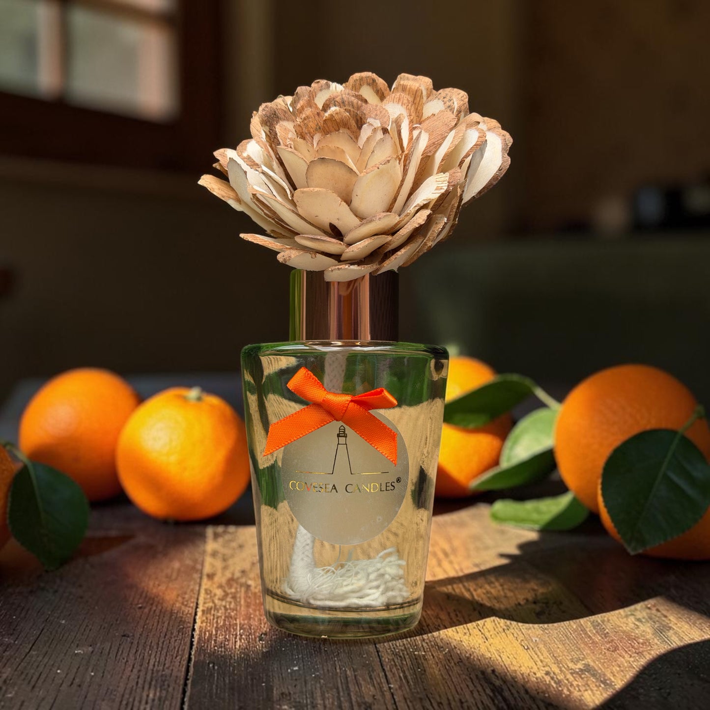 Orange Sunset Flower Reed Diffuser