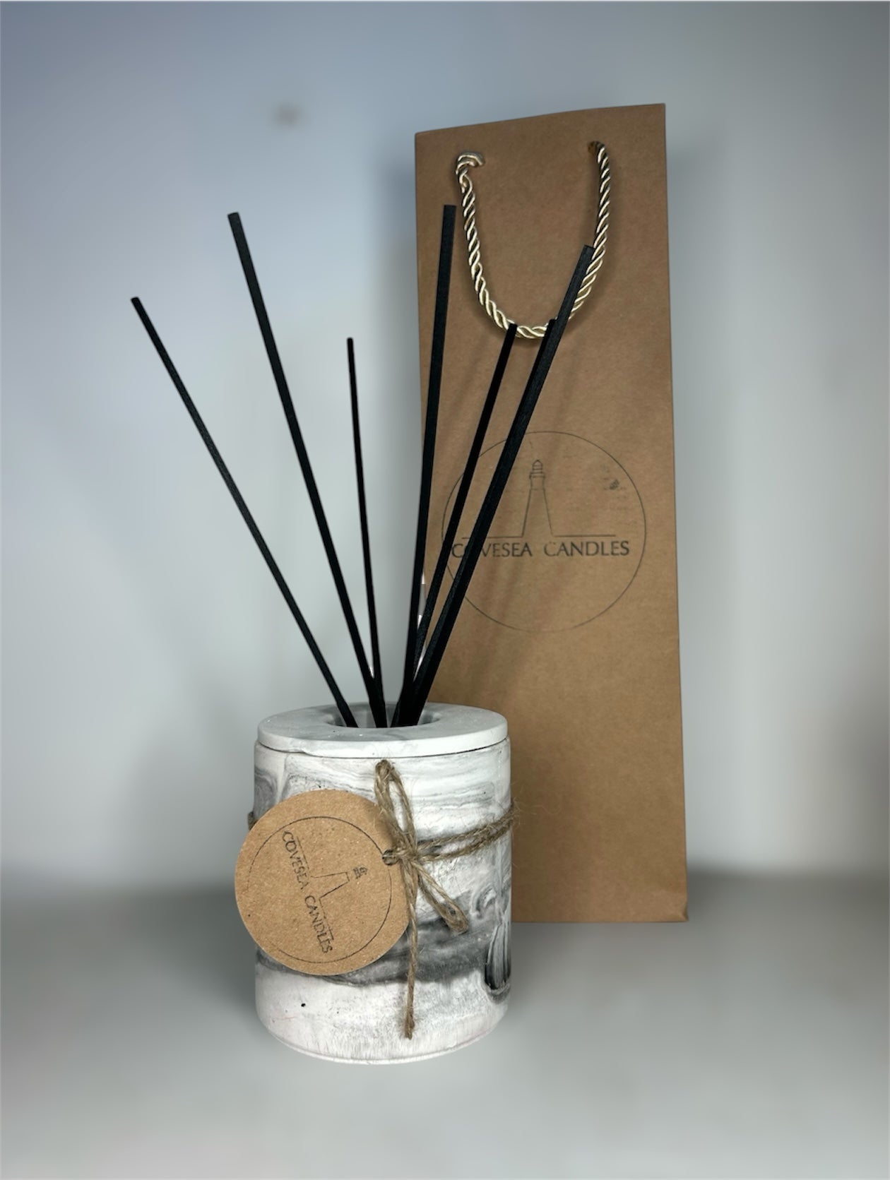 Marble Reed Diffuser & Candle