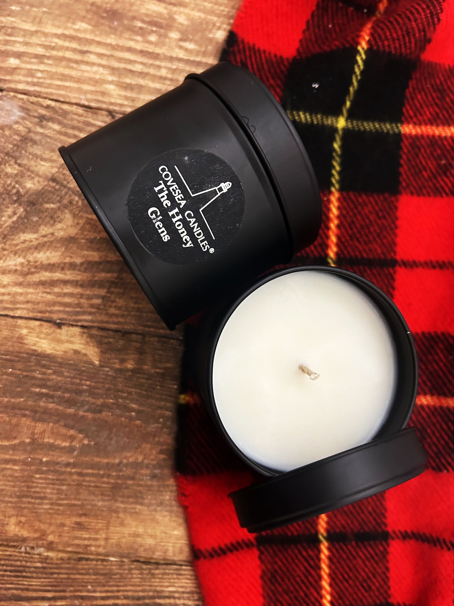 The Honey Glens Luxury Black Tin Candle