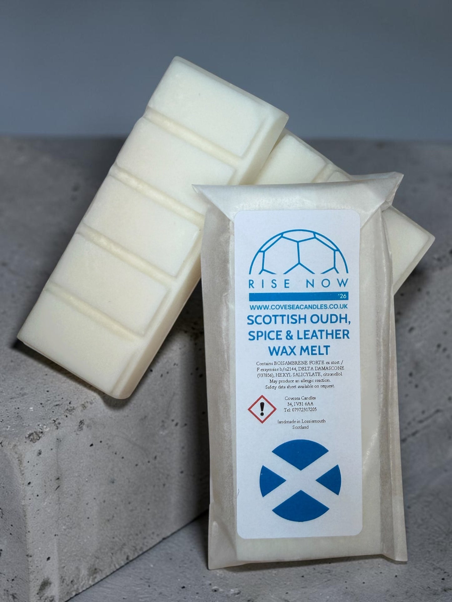 Rise Now ‘26 Scottish Oudh, Spice & Leather Wax Melt