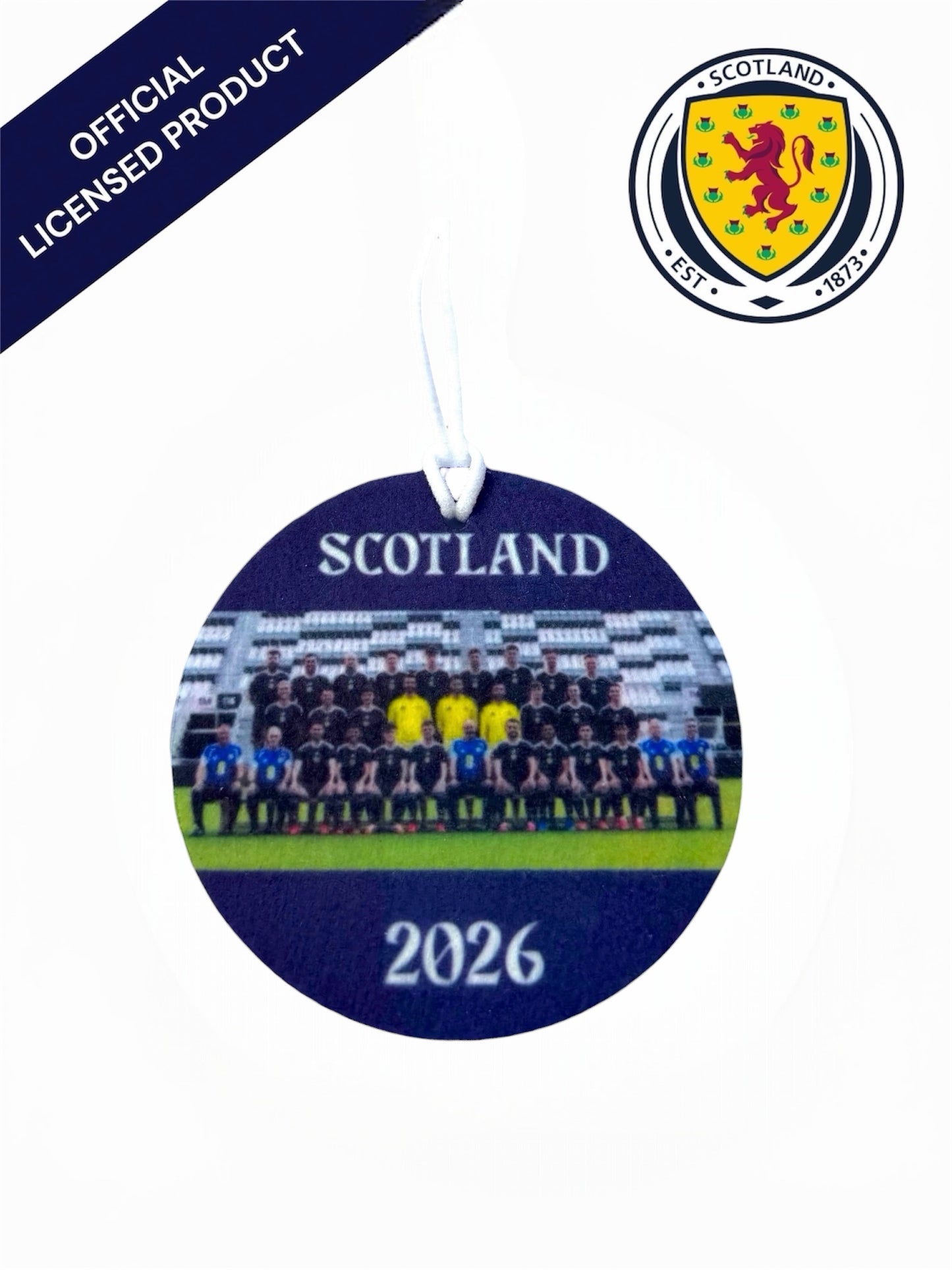 Official Team Photo 2026 Scotland National Teams Car Air Freshener Scottish Oudh, Spice & Leather