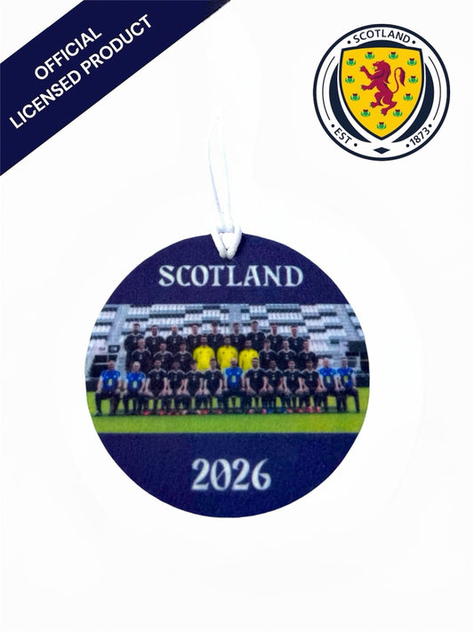 Official Team Photo 2026 Scotland National Teams Car Air Freshener Scottish Oudh, Spice & Leather