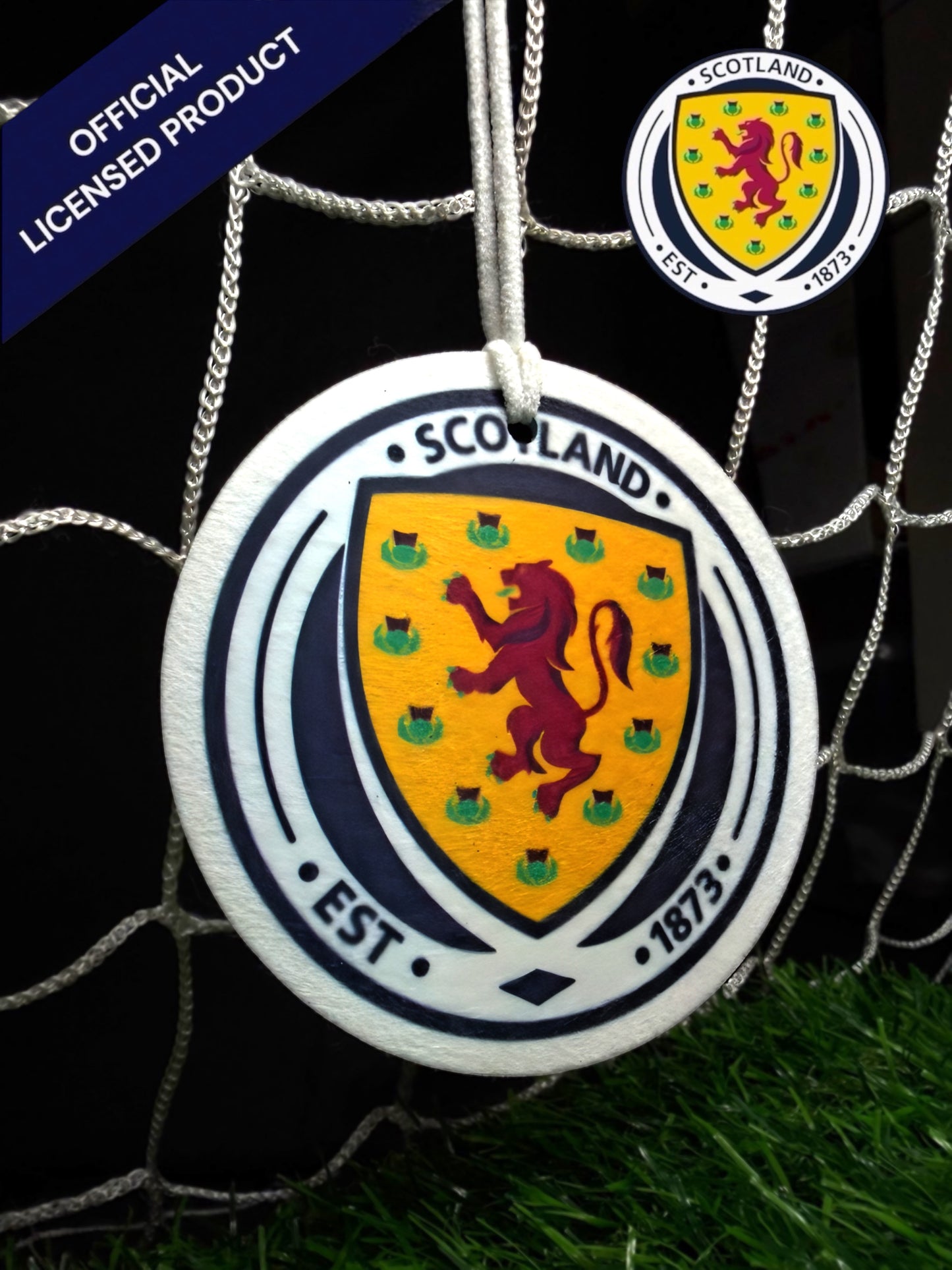 Official Scotland National Teams Rise Now ‘26 Car Air Freshener Scottish Oudh, Spice & Leather