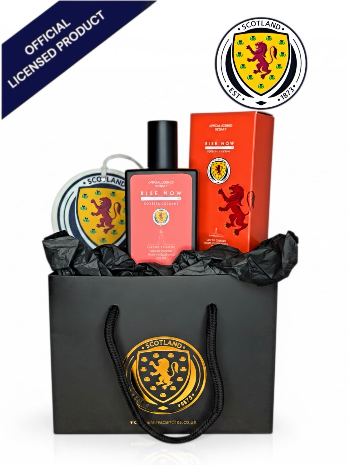 FOR HER GIFT SET Official Scotland National Teams Fragrance Rise Now ‘26 Eau De Parfum For Her + Car Air Freshener + Gift Bag
