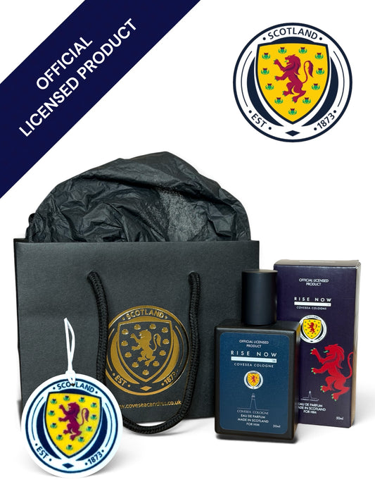 FOR HIM GIFT SET Official Scotland National Teams Fragrance Rise Now ‘26 Eau De Parfum For Him + Car Air Freshener + Gift Bag