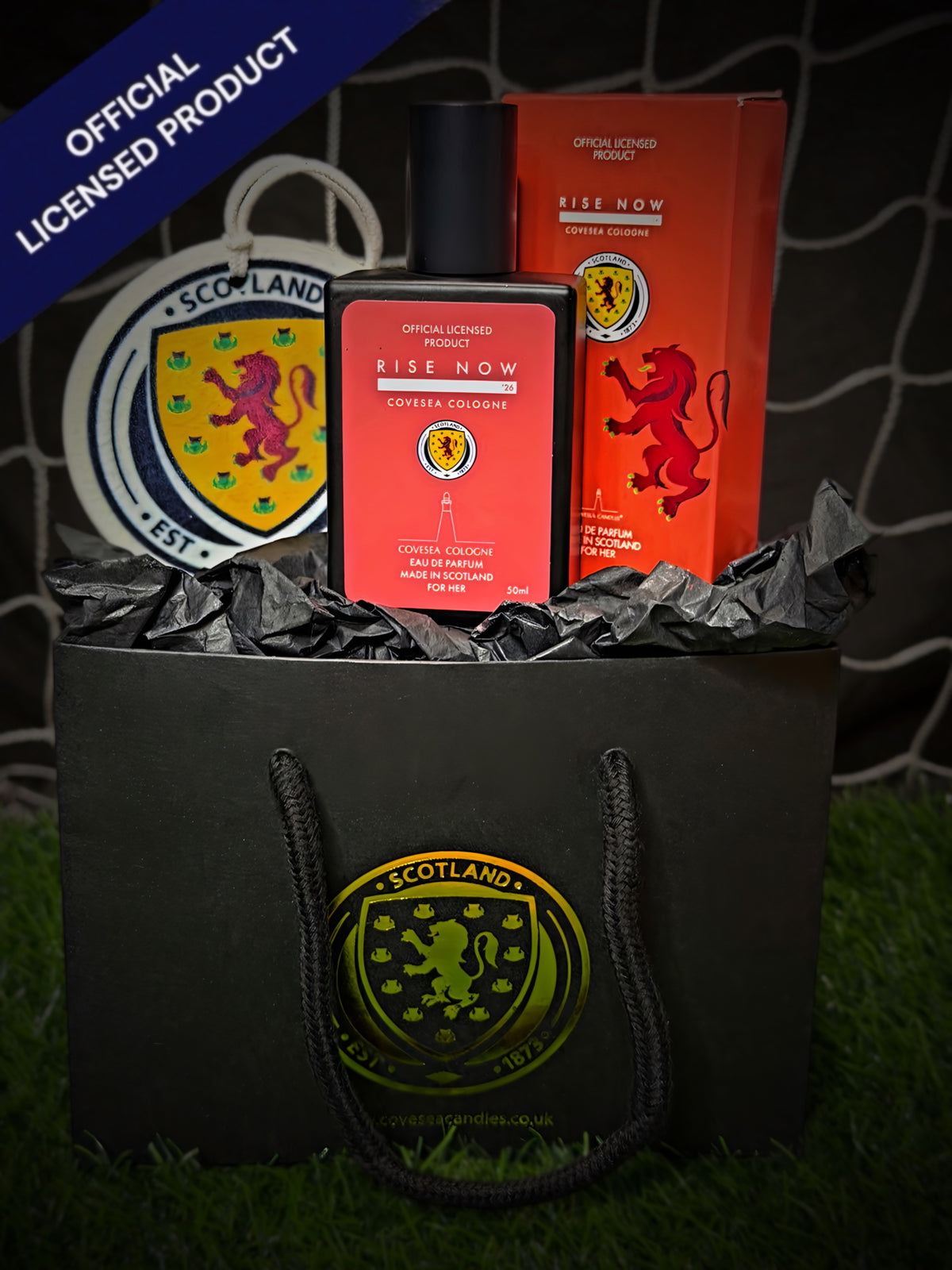 FOR HER GIFT SET Official Scotland National Teams Fragrance Rise Now ‘26 Eau De Parfum For Her + Car Air Freshener + Gift Bag