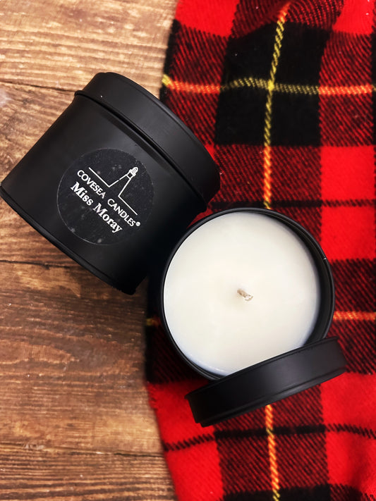 Miss Moray Luxury Black Tin Candle