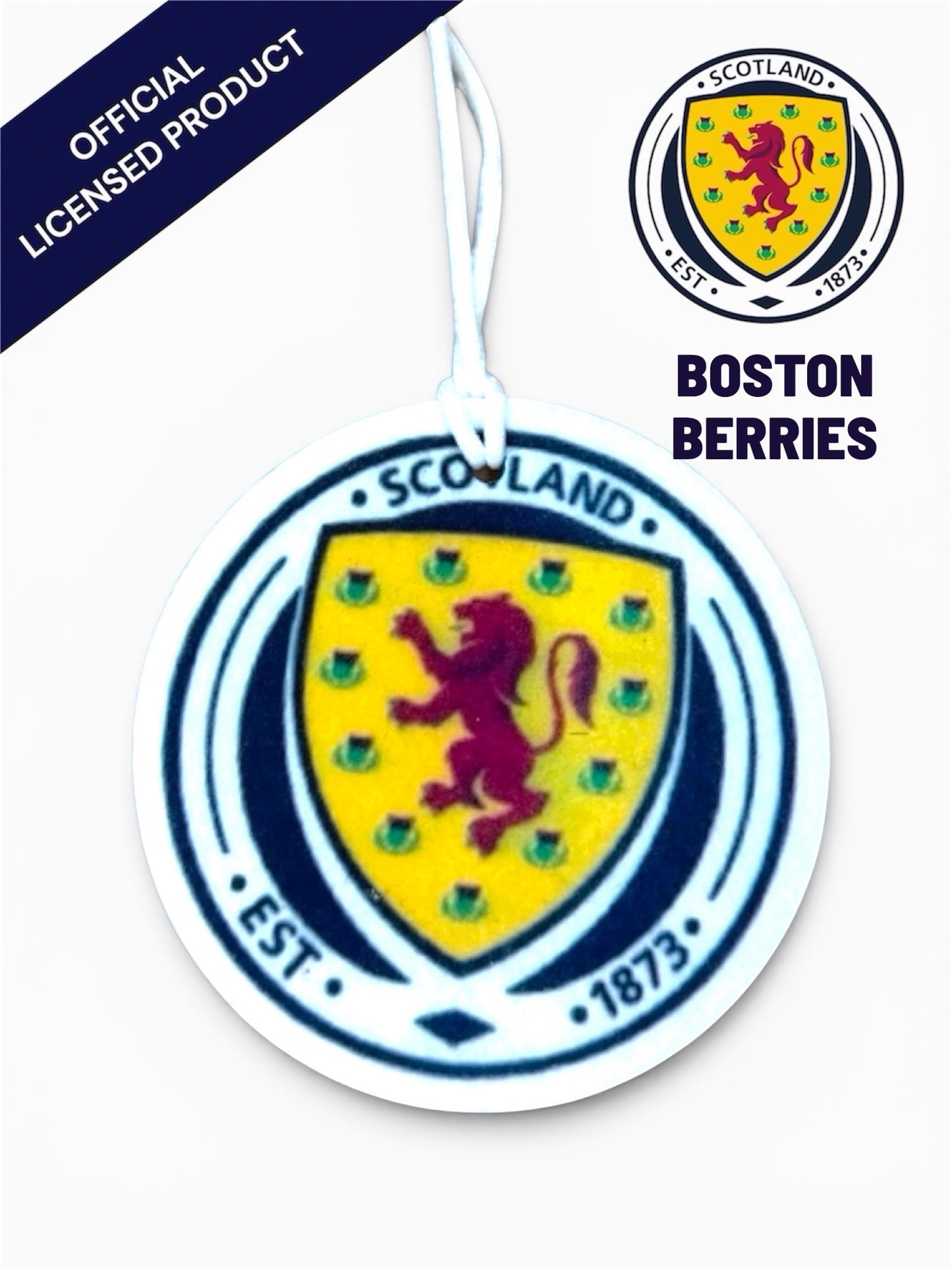Boston Berries Cranberry, Cherry & Apple Official Scotland National Teams Car Air Freshener