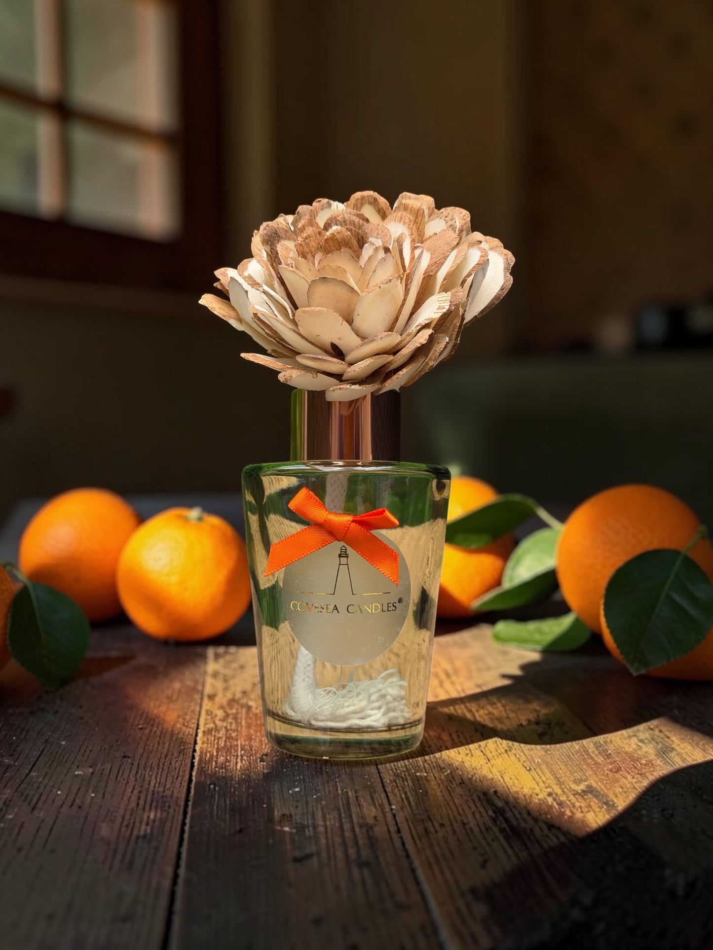 Orange Sunset Flower Reed Diffuser