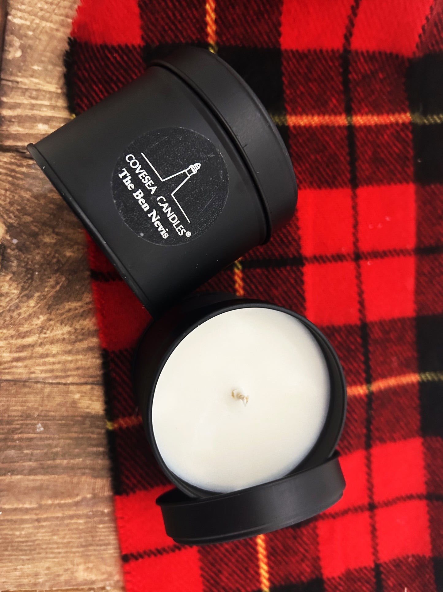 The Ben Nevis Luxury Black Tin Candle