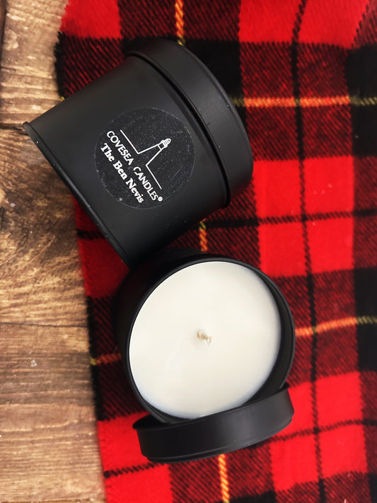 The Ben Nevis Luxury Black Tin Candle