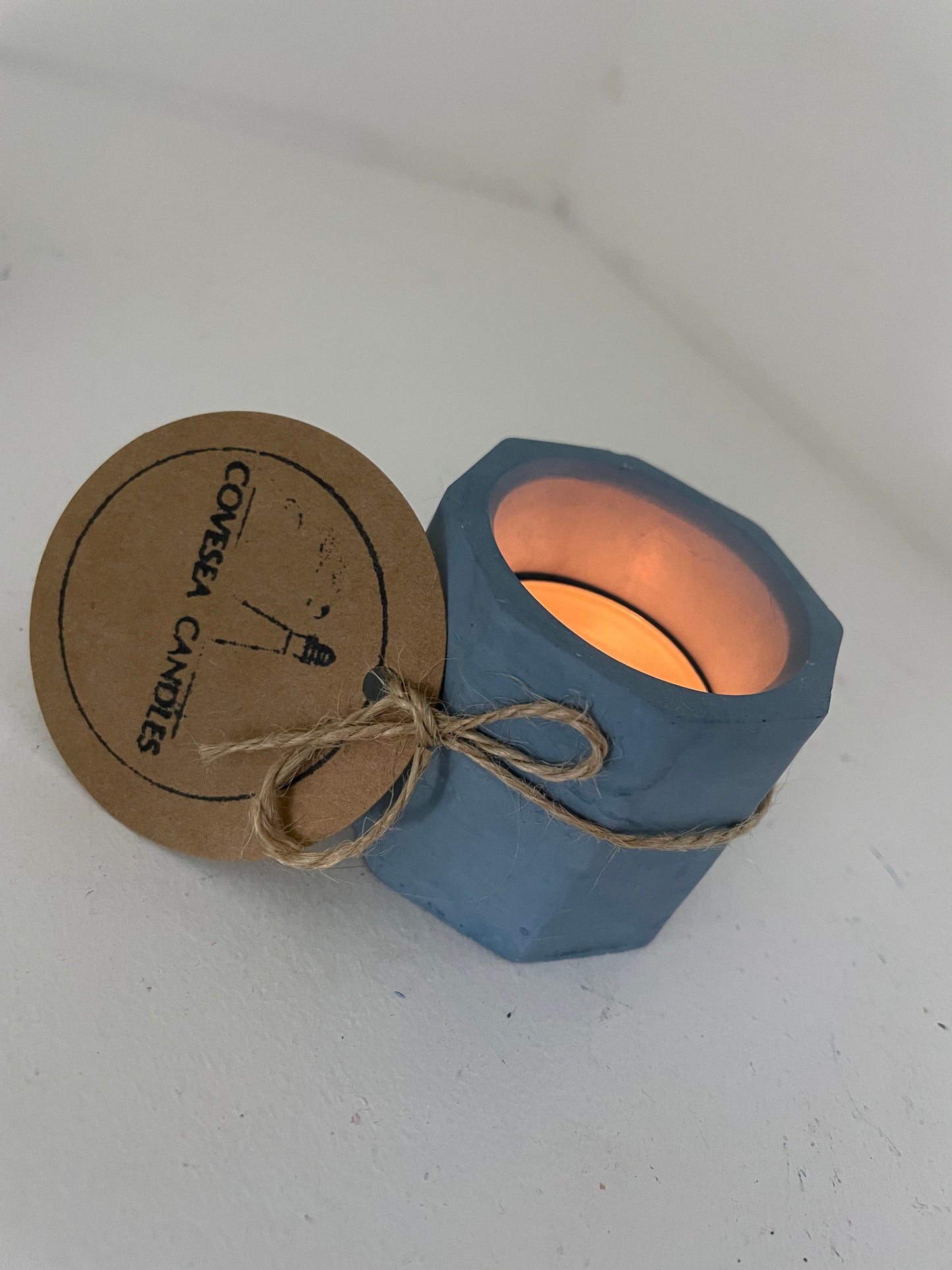 Navy Tealight Holder