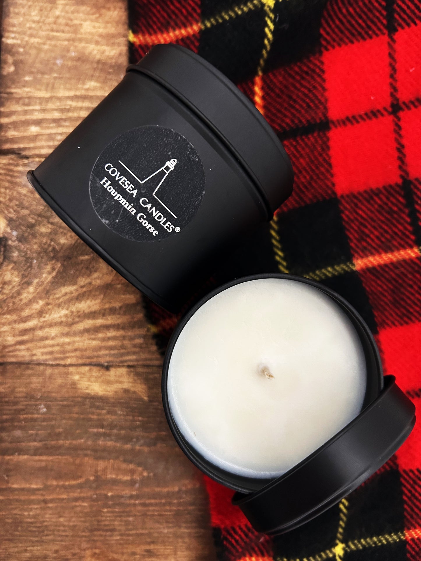 Houpmin Gorse Luxury Black Tin Candle