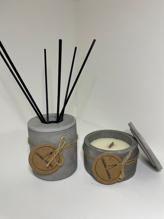 Grey Reed Diffuser & Candle