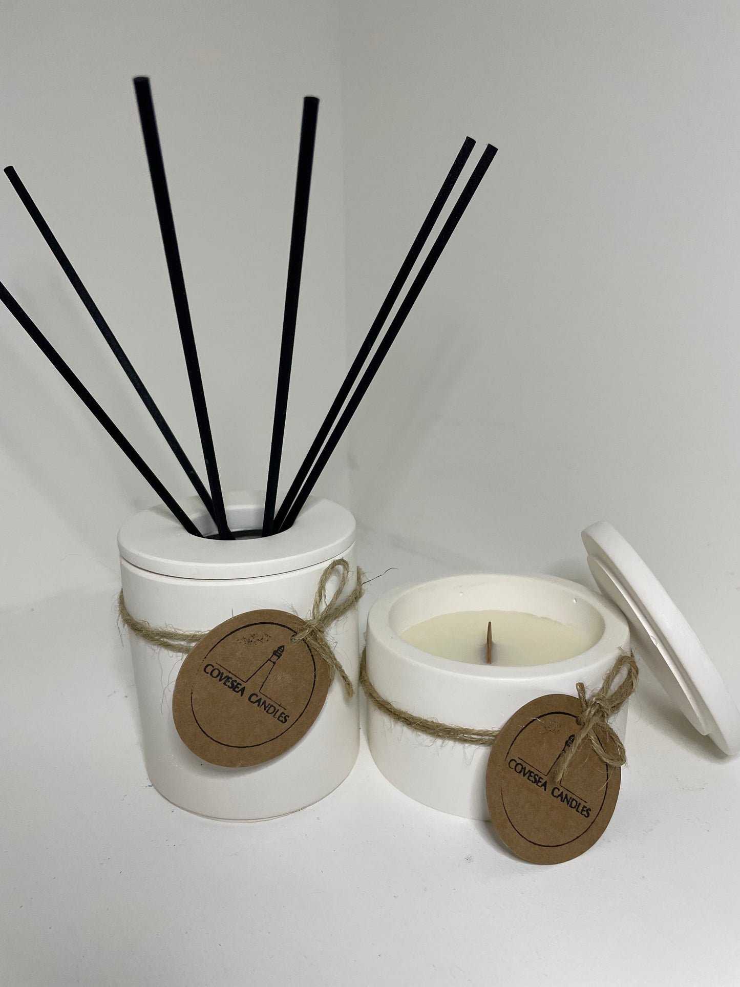 White Reed Diffuser & Candle